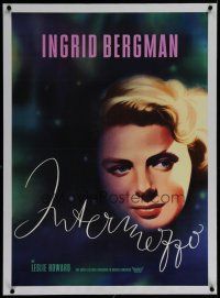 7a122 INTERMEZZO linen German R60 completely different art of beautiful Ingrid Bergman!