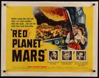 7a071 RED PLANET MARS linen 1/2sh '52 nations race time to save the world from total destruction!