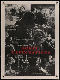 7a087 GREAT EXPECTATIONS linen Indian R60s Charles Dickens, David Lean, different montage!