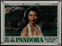 7a301 PANDORA & THE FLYING DUTCHMAN linen Italian photobusta '51 great c/u of sexy Ava Gardner!