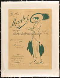 7a034 MANBY linen French magazine ad March 30, 1912 great fashion artwork by Bert!
