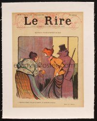 7a017 LE RIRE linen French magazine cover November 16, 1895 great artwork!