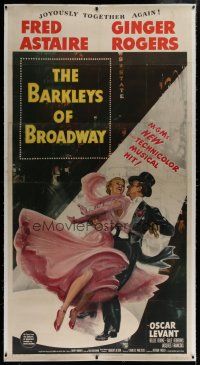 7b205 BARKLEYS OF BROADWAY linen 3sh '49 art of Fred Astaire & Ginger Rogers dancing in New York!