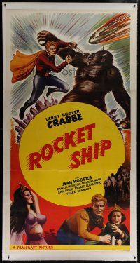 7b220 ROCKET SHIP linen 3sh R50 Buster Crabbe, feature version of serial