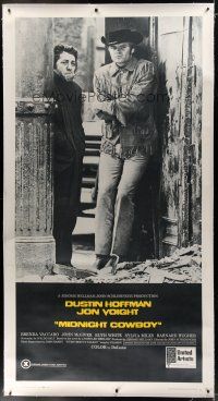 7b241 MIDNIGHT COWBOY linen 3sh '69 Dustin Hoffman, Jon Voight, John Schlesinger classic!