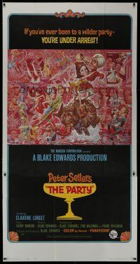 7b013 PARTY style B 3sh '68 Peter Sellers, Blake Edwards, great art by Jack Davis!