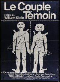 7b090 LE COUPLE TEMOIN French 1p '77 art of The Model Couple by director/photographer William Klein