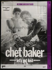 7b091 LET'S GET LOST French 1p '88 Bruce Weber, different image of Chet Baker with trumpet!