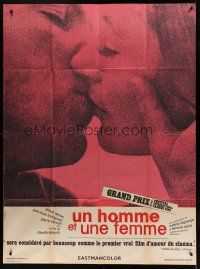 7b093 MAN & A WOMAN French 1p '66 Claude Lelouch's Un homme et une femme, Anouk Aimee, Trintignant