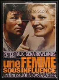 7b102 WOMAN UNDER THE INFLUENCE French 1p '76 John Cassavetes, c/u of Peter Falk & Gena Rowlands!