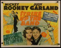 7b040 STRIKE UP THE BAND 1/2sh '40 Mickey Rooney dancing with Judy Garland, Busby Berkeley!