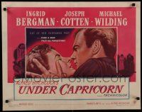 7b043 UNDER CAPRICORN 1/2sh '49 romantic c/u of Ingrid Bergman & Michael Wilding, Alfred Hitchcock!