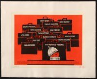 7b045 ADVISE & CONSENT linen TC '62 Otto Preminger classic, great artwork by Saul Bass!