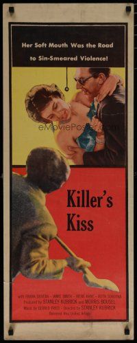 7c034 KILLER'S KISS insert '55 early Stanley Kubrick noir set in New York's Clip Joint Jungle!