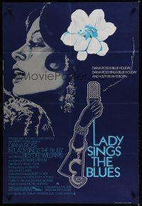7c290 LADY SINGS THE BLUES English 1sh '72 Diana Ross in her film debut as singer Billie Holiday!