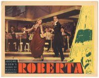 7c453 ROBERTA LC '35 Fred Astaire & Ginger Rogers dancing with band playing in background!