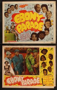 7c411 EBONY PARADE 7 LCs '47 super rare all-black musical with most of the top stars of the day!