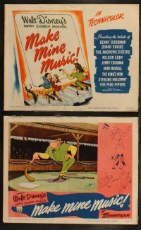 7c405 MAKE MINE MUSIC 8 LCs '46 Walt Disney full-length feature, wonderful cartoon images!