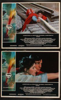 7c409 SUPERMAN 8 LCs '78 comic book hero Christopher Reeve, Margot Kidder!