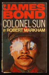 7d164 COLONEL SUN 1st Pan edition English paperback book '70 1st James Bond written after Fleming!