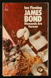 7d205 DIAMONDS ARE FOREVER 29th printing English Pan paperback book '76 James Bond novel by Fleming