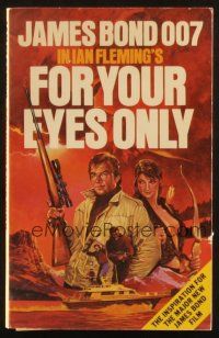 7d322 FOR YOUR EYES ONLY 2nd Triad Grenada printing English paperback book '81 novel by Ian Fleming!