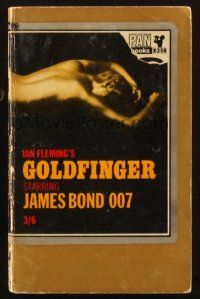 7d090 GOLDFINGER 15th printing English Pan paperback book '64 James Bond novel by Ian Fleming!