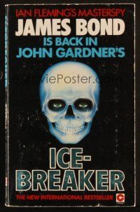 7d345 ICEBREAKER 2nd Coronet printing English paperback book '84 James Bond by John Gardner!