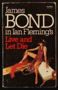 7d237 LIVE & LET DIE 2nd Triad Panther printing English paperback book '79 James Bond by Fleming!