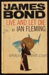7d234 LIVE & LET DIE 22nd printing English Pan paperback book '69 James Bond novel by Ian Fleming!