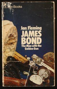 7d252 MAN WITH THE GOLDEN GUN 11th printing English Pan paperback book '73 James Bond novel!
