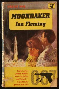 7d296 MOONRAKER 10th printing English Pan paperback book '62 James Bond novel by Ian Fleming!