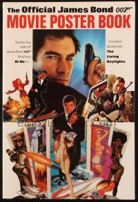 7d364 OFFICIAL JAMES BOND 007 MOVIE POSTER BOOK softcover book '87 full-page color images!