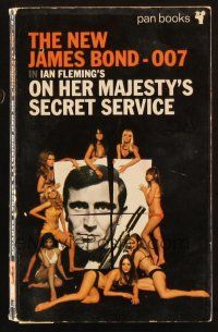 7d182 ON HER MAJESTY'S SECRET SERVICE 6th printing English Pan paperback book '65 James Bond!