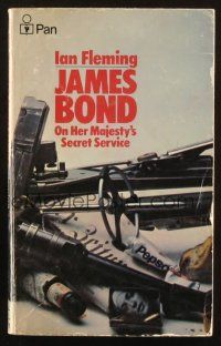 7d183 ON HER MAJESTY'S SECRET SERVICE 7th printing English Pan paperback book '72 Ian Fleming's Bond