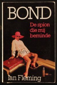 7d277 SPY WHO LOVED ME Belgian paperback book '80 the James Bond novel by Ian Fleming!