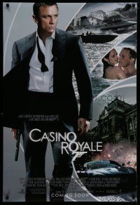 7d424 CASINO ROYALE int'l advance DS 1sh '06 Daniel Craig as James Bond & sexy Eva Green!