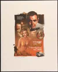 7d094 GOLDFINGER signed limited edition 16x20 print '98 by Jeff Marshal AND Shirley Eaton, 239/1500!