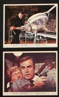 7d188 DIAMONDS ARE FOREVER set of 8 color English FOH LCs '71 Connery as James Bond, Jill St. John!