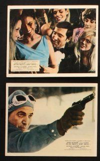 7d172 ON HER MAJESTY'S SECRET SERVICE set of 8 color English FOH LCs '69 Lazenby's only Bond movie!