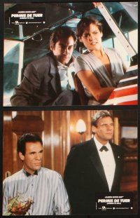7d378 LICENCE TO KILL set of 8 French LCs '89 Timothy Dalton as James Bond, some different images!