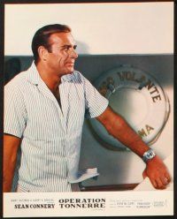 7d115 THUNDERBALL set of 24 French LCs '65 many images of Sean Connery as James Bond, different!