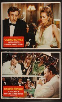 7d152 CASINO ROYALE set of 8 LCs '67 Peter Sellers, Niven, Welles, Ursula Andress, James Bond spoof
