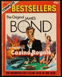 7d325 COMPLETE BESTSELLERS CASINO ROYALE English magazine '82 great different Chantrell cover art!