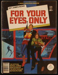 7d312 FOR YOUR EYES ONLY Marvel comic book adaptation '81 James Bond cover art by Howard Chaykin!