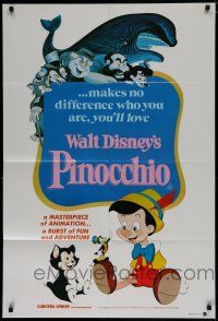 7e251 PINOCCHIO Aust 1sh R82 Disney classic cartoon about a wooden boy who wants to be real!