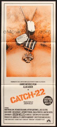 7e768 CATCH 22 Aust daybill '70 directed by Mike Nichols, based on the novel by Joseph Heller!