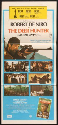 7e784 DEER HUNTER Aust daybill '78 directed by Michael Cimino, Robert De Niro, Christopher Walken