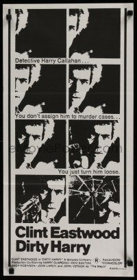 7e789 DIRTY HARRY Aust daybill R70s Clint Eastwood w/.44 magnum, Don Siegel crime classic!