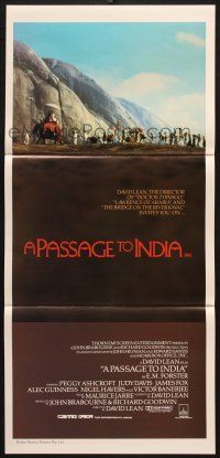 7e901 PASSAGE TO INDIA Aust daybill '84 David Lean, Alec Guinness, cool desert caravan image!